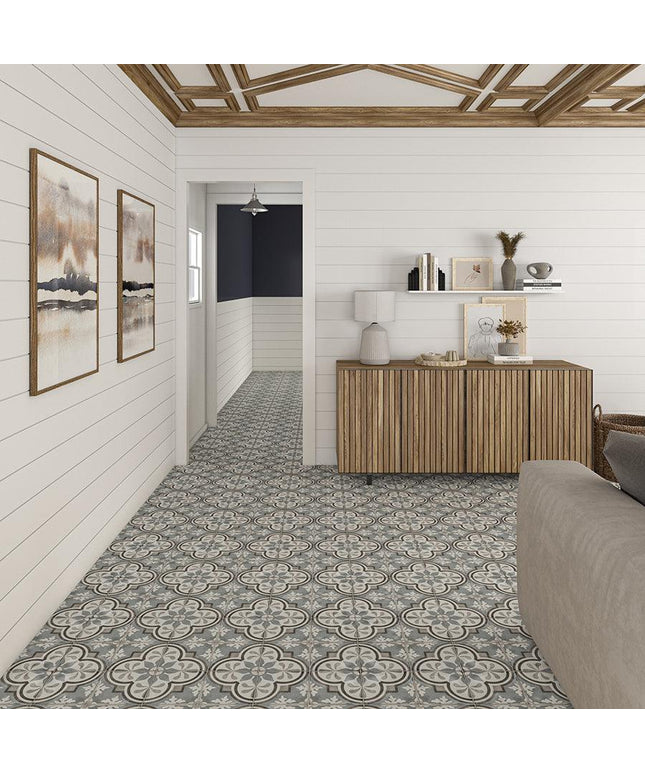 Quartetto Cool Glazed Porcelain Tile 8x8