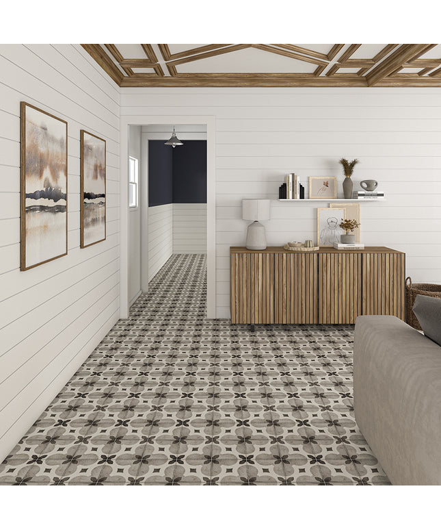 Quartetto Cool Glazed Porcelain Tile 8x8