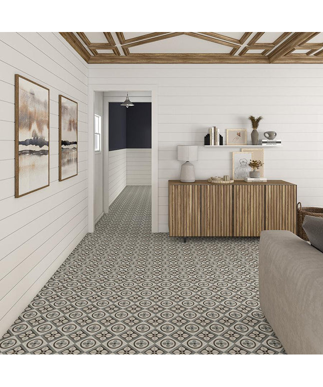 Quartetto Cool Glazed Porcelain Tile 8x8