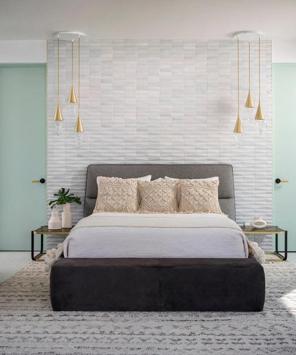 dunes crystal white bedroom wall tile