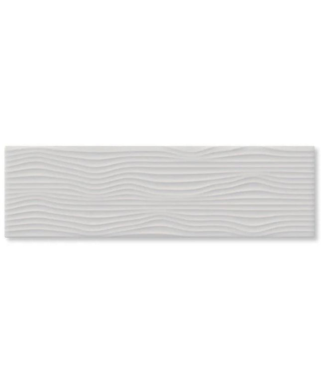 ebb and flow ceramic tile gloss 3 5x12 Ebb Ash White