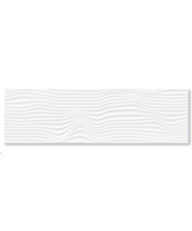 ebb and flow ceramic tile gloss 3 5x12 Ebb Just White