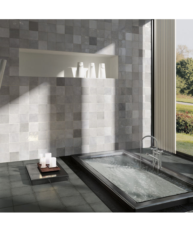 modern bathroom 5x5 tiles