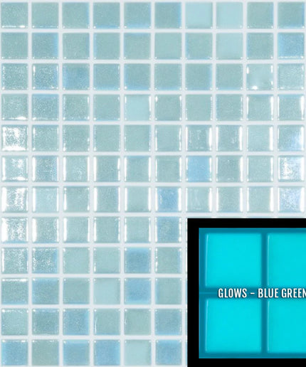 fireglass squares glass mosaic 1x1 fireglass 107 light blue slip resistant