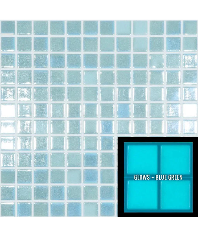 fireglass squares glass mosaic 1x1 fireglass 107 light blue slip resistant
