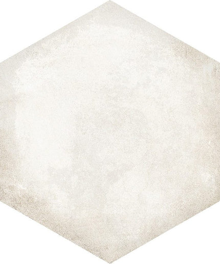 Matte white hexagon tile for kitchen backsplash, bathroom, floor or wall décor
