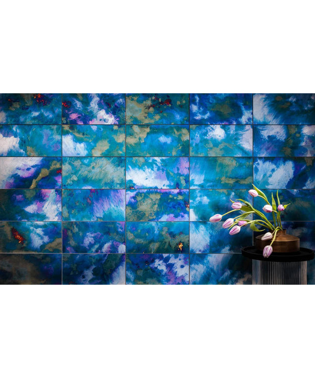 after glow flower wall tile