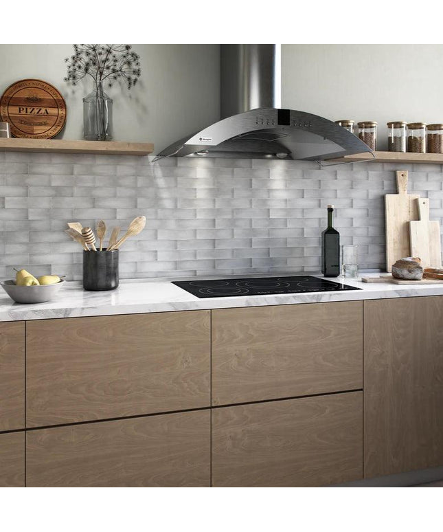 glacier gloss kitchen backsplash