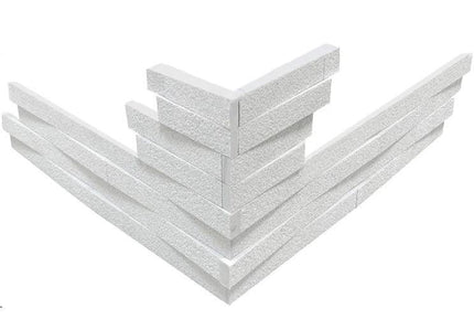 interwoven corner marble tile honed Moonlit Bush Hammered Corner