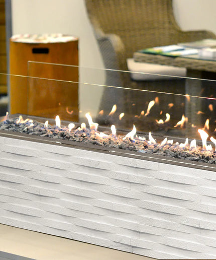 interwoven fireplace tile