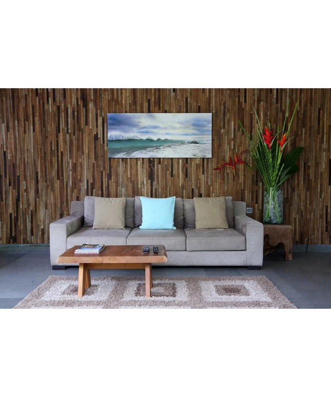 kayu V distressed wood wall tile