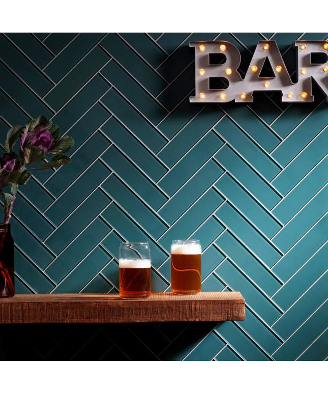 lagoon herringbone wall tile
