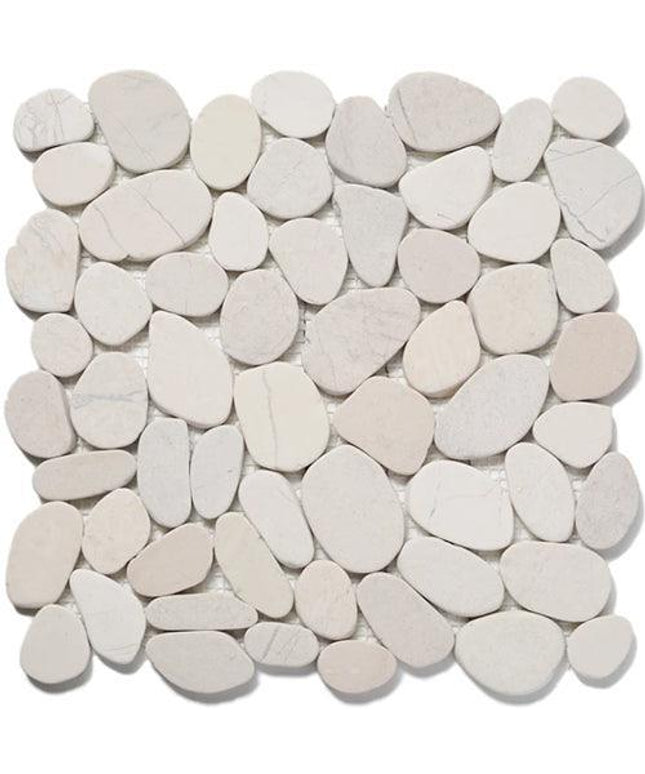 level pebble honed tile LP Antique Timor White