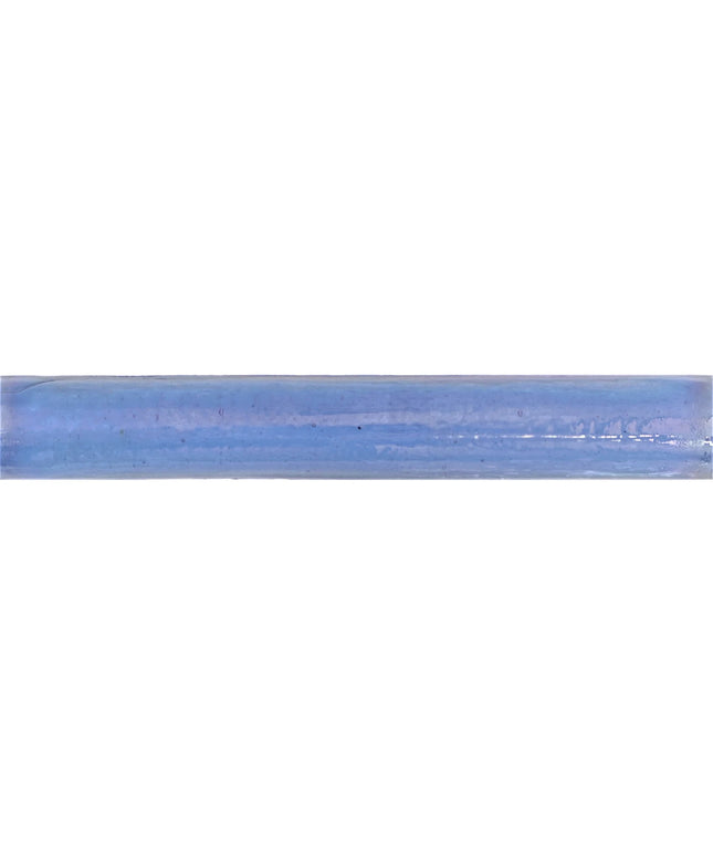 Aqua Blue Pearl Mama Bar hand-cast glass bullnose trim, nominal 1x8