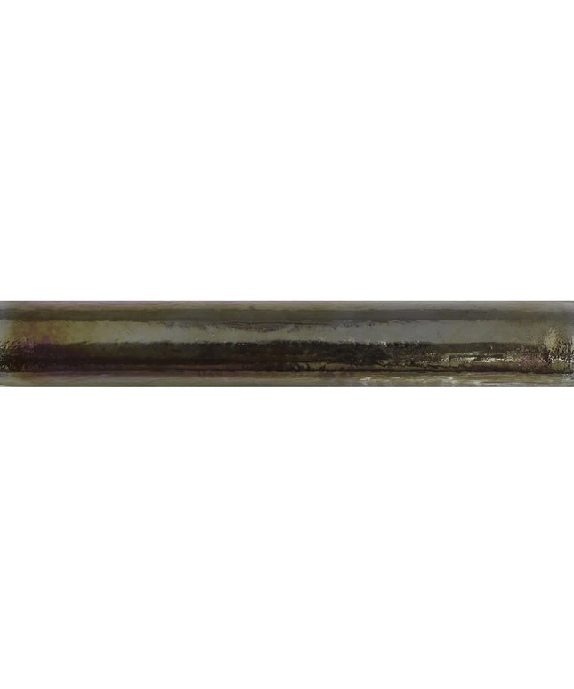 Bancha Pearl Mama Bar hand-cast glass bullnose trim, nominal 1x8