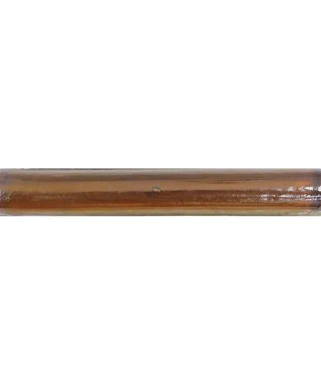 Honey Pearl Mama Bar hand-cast glass bullnose trim, nominal 1x8