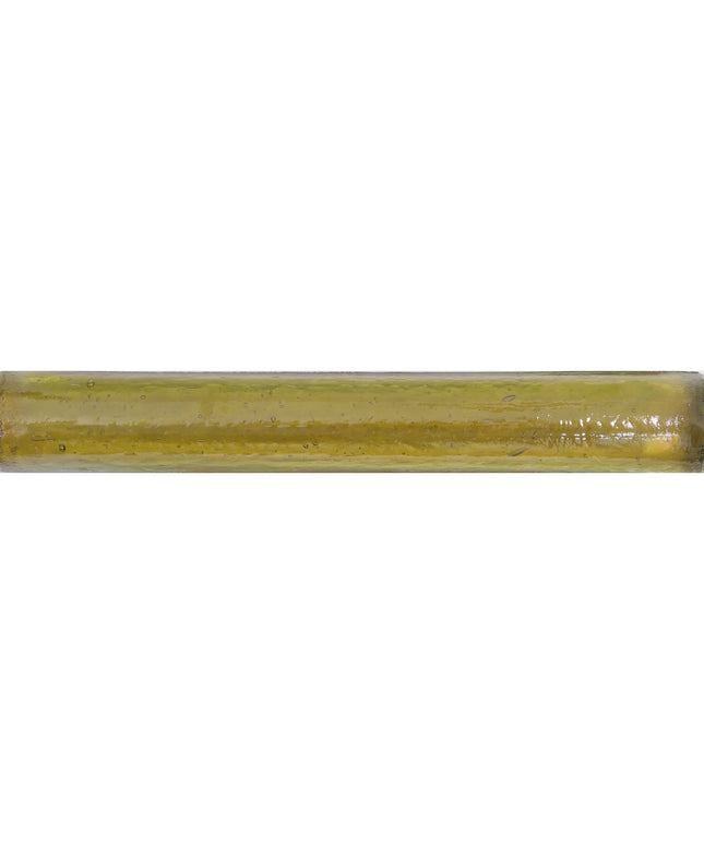 Tiger Eye Pearl Mama Bar hand-cast glass bullnose trim, nominal 1x8