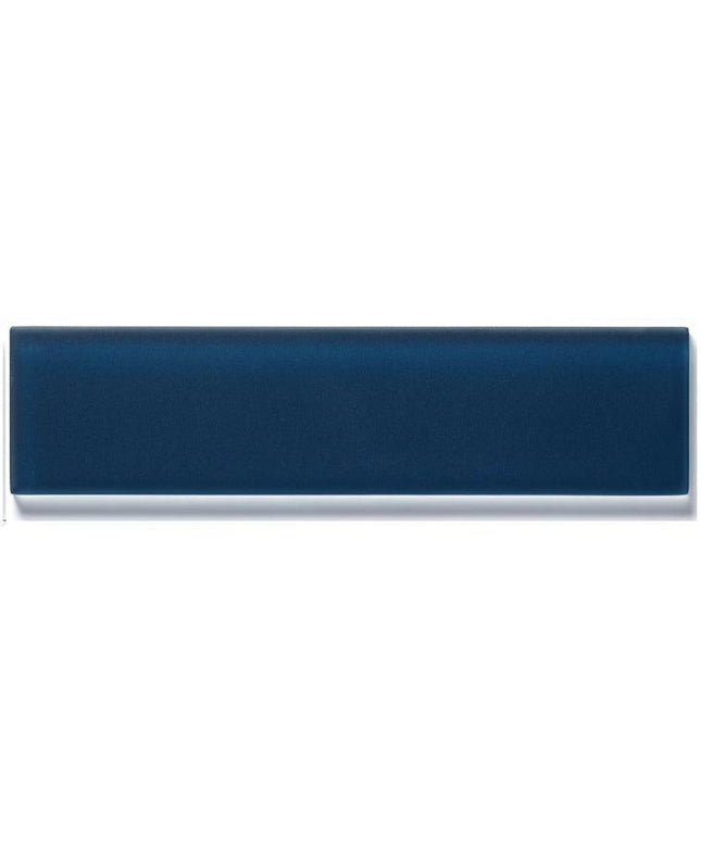 glass subway tile matte 2x8 Glass Midnight