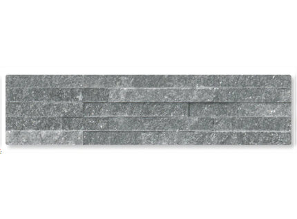 mini split face textured wall tile Mini Charcoal Glint