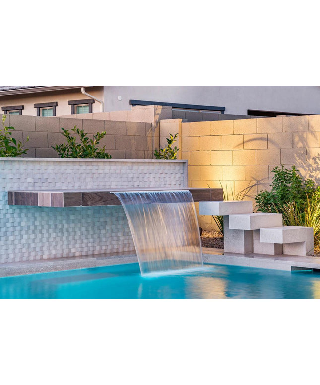 crystal white pool tile new wave