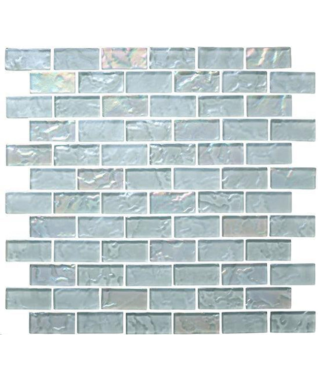 offset lava glass mosaic tile 1x2 Offset Burning Ice