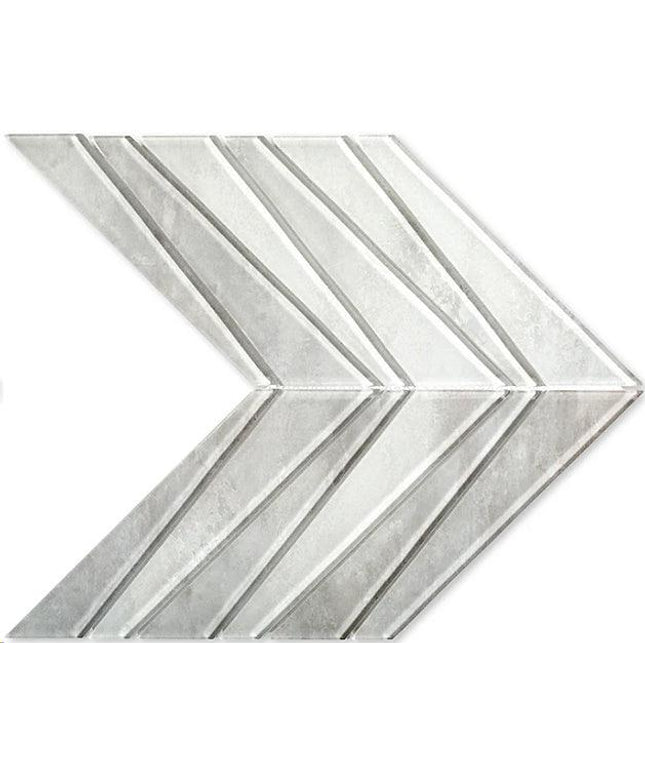 palms glass mosaic tile gloss Palms Glacier