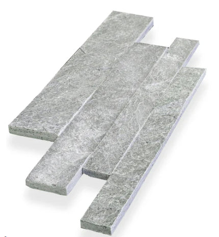 parallels split face textured wall tile Parallels Silver Quartzite