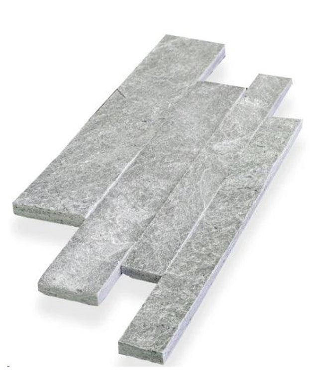 parallels split face textured wall tile Parallels Silver Quartzite