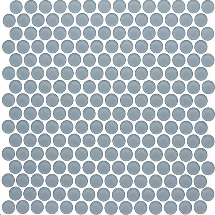 penny round glass mosaic tile matte Penny Round Stratos