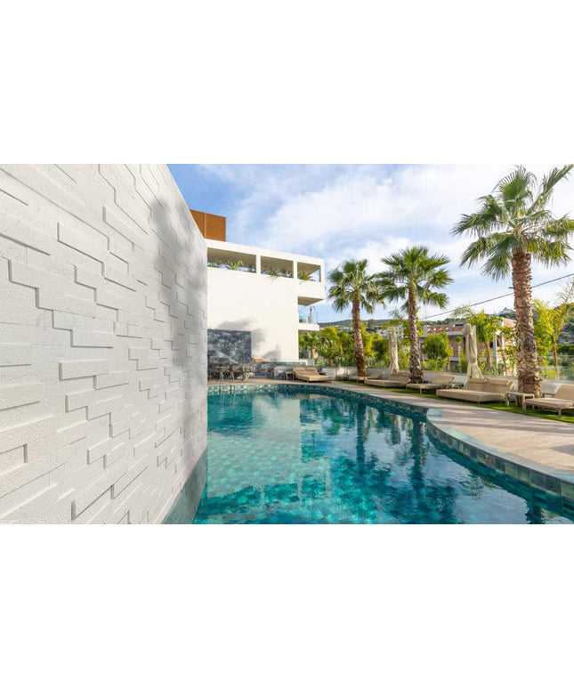 Precipice-Panel-Alabaster-Bush-Hammered-Pool-Feature-Wall