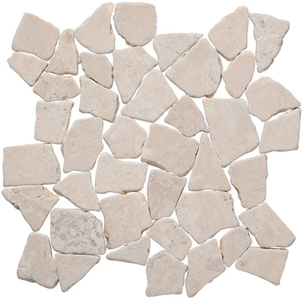 random tumbled mosaic stone tile Random Beige Marble