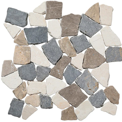 random tumbled mosaic stone tile Random French Mix