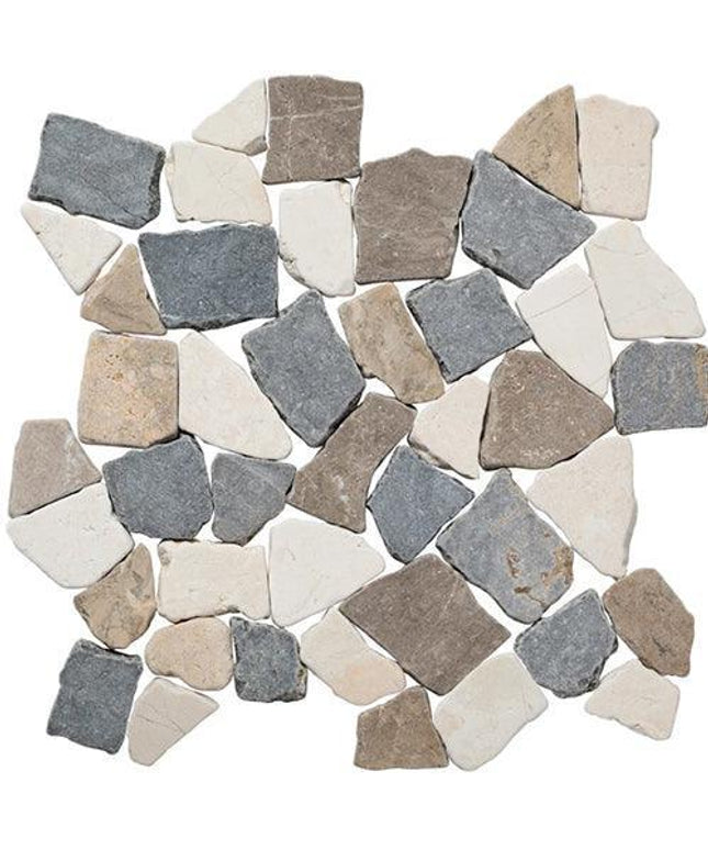 random tumbled mosaic stone tile Random French Mix