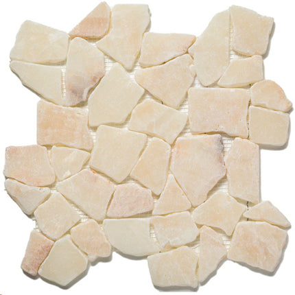 random tumbled mosaic stone tile Random Mixed Quartz