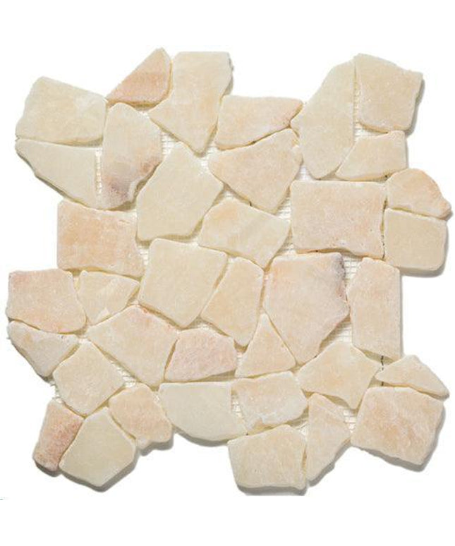 random tumbled mosaic stone tile Random Mixed Quartz