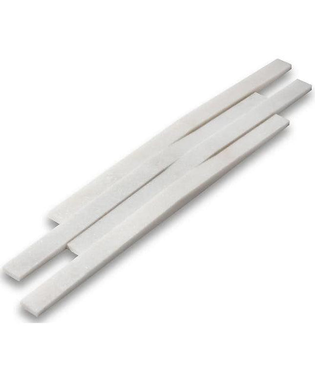 rhythm profile dimensional wall tile honed Rhythm Crystal White