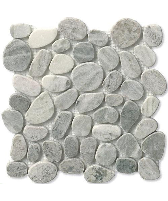 spindrift marble pebble tile honed Spindrift Marble Peppercorn
