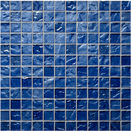 straight set lava glass mosaic 1x1 Straight Set Deep Flow