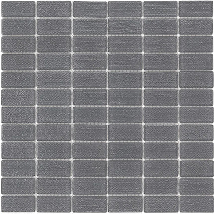 straight set cascade mosaic tile 1x2 Straight Set Midnight