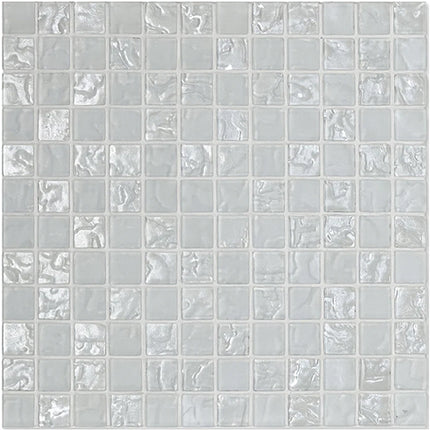 straight set lava glass mosaic 1x1 Straight Set Molten Frost