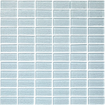 straight set cascade mosaic tile 1x2 Straight Set Azure