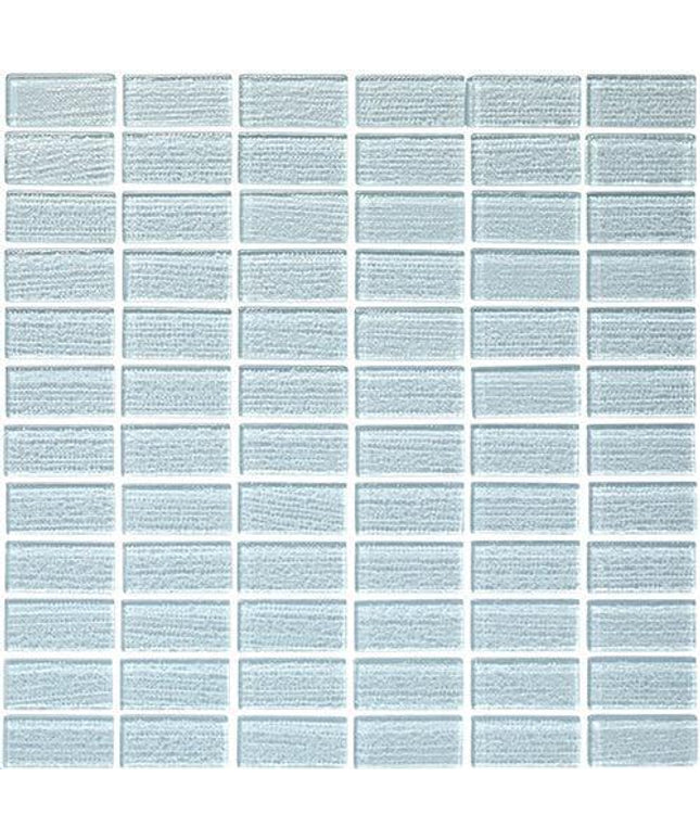 straight set cascade mosaic tile 1x2 Straight Set Azure