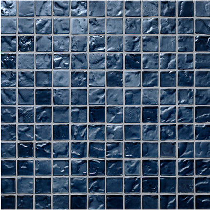 straight set lava glass mosaic 1x1 Straight Set Solid Ash