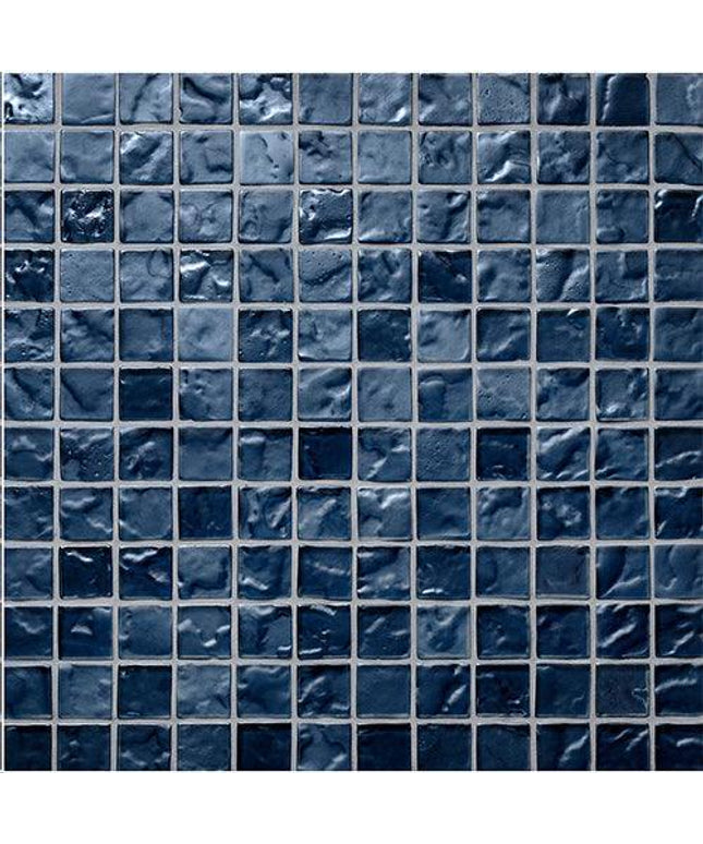 straight set lava glass mosaic 1x1 Straight Set Solid Ash