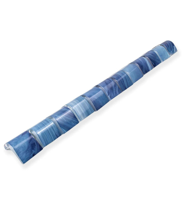 indigo satin v cap trims