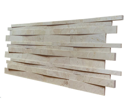 v parallels dimensional wall tile honed V Parallels Budi Creme