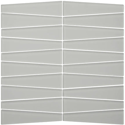 waveline glass mosaic tile matte Waveline Matte Fog