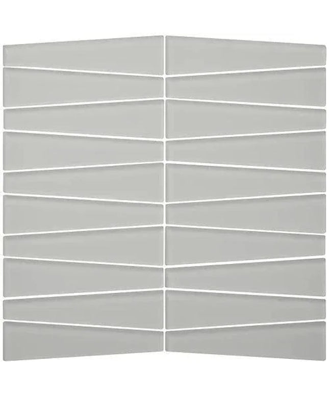 waveline glass mosaic tile matte Waveline Matte Fog