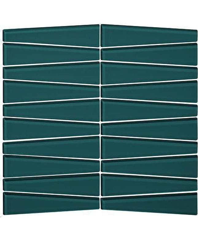waveline glass mosaic tile gloss Waveline Midnight