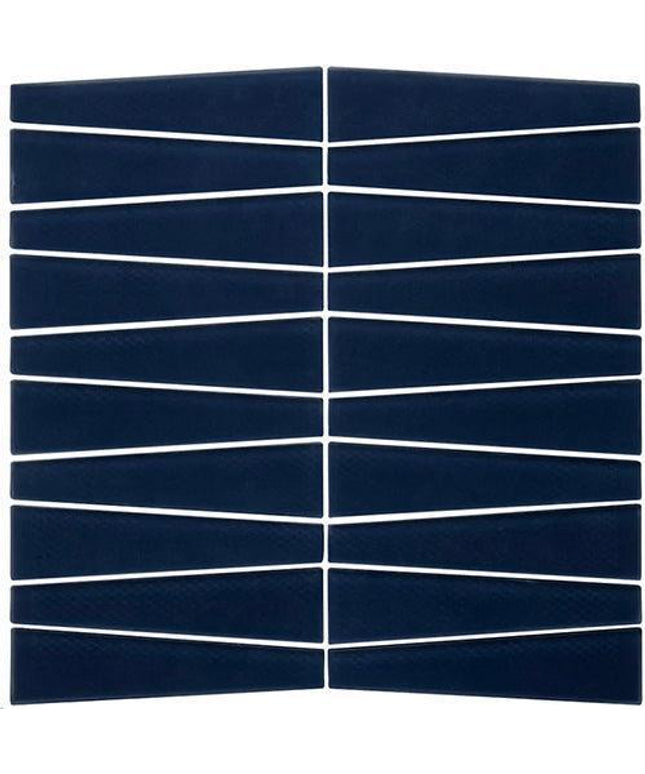 waveline glass mosaic tile matte Waveline Matte Midnight